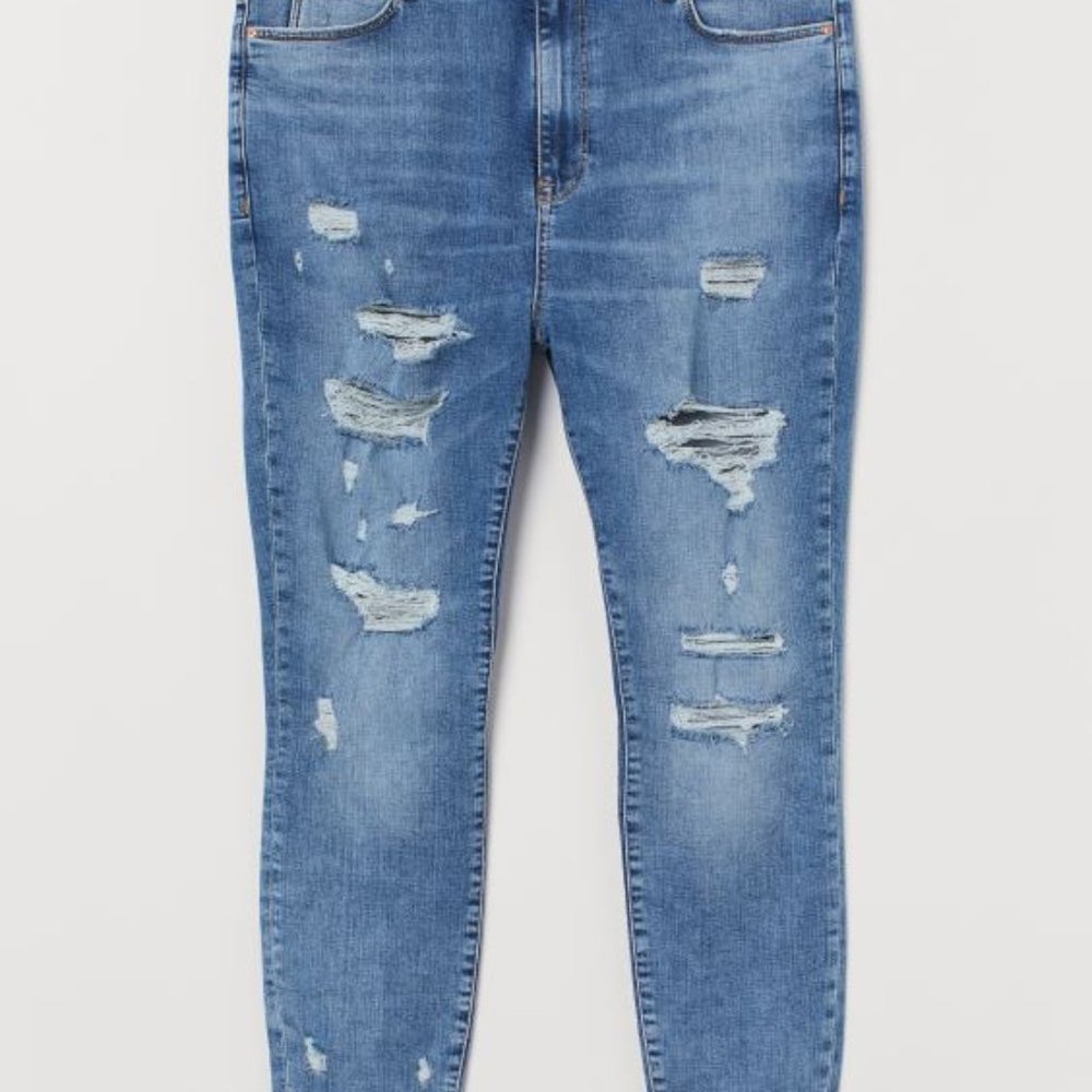 H&M SUPER SKINNY HIGH WAIST JEANS (SIZE 27)